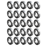 Kit 25 Rolamento 6201 DDU 12x32x10 Radial de Esferas Nis