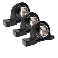 Kit 3 Mancal Pedestal com Rolamento Ucp206 Ucp 206 Eixo 30mm
