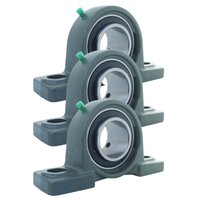 Kit 3 Mancal Pedestal + Rolamento Ucp205 Ucp 205 Eixo 25mm