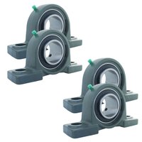 Kit 4 Mancal Pedestal + Rolamento Ucp205 Ucp 205 Eixo 25mm