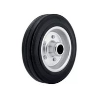 Kit 4 Roda De Borracha Maciça 5 Polegadas - Ajax