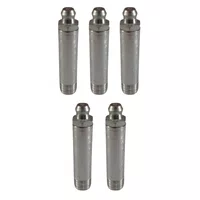 Kit 5 Graxeira Reta Longa Rosca 3/8 Bsp 1/8 Gas 28 Fios