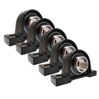 Kit 5 Mancal Pedestal com Rolamento Ucp208 Ucp 208 Eixo 40mm