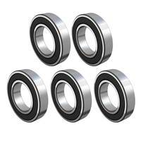 Kit 5 Rolamento 6205 DDU 25x52x15 Radial - Trc