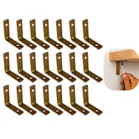 Kit 50 Cantoneira L Moveis 1 X 1 Pol. Multiuso Bicromatizada