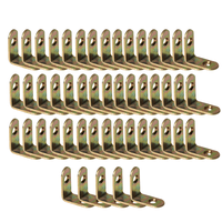 Cantoneira L Para Móveis 1 X 1 Pol Bicromatizada 50 Unidade