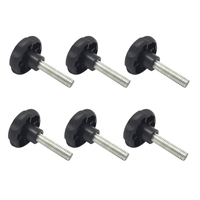 Kit 6 Manipulo Inox Macho M6 x 20mm - 3522