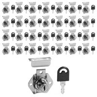 Kit 60 Fechadura Segredo Unico Gaveta com Batente 17 X 22mm