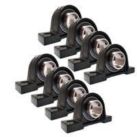 Kit 8 Mancal Pedestal com Rolamento Ucp204 Ucp 204 Eixo 20mm