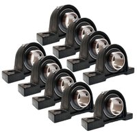 Kit 9 Mancal Pedestal com Rolamento Ucp207 Ucp 207 Eixo 35mm