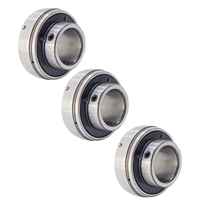 Kit C/ 3 Rolamento Para Mancal Uc 206 Uc206 Para Eixo 30mm