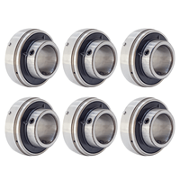 Kit C/ 6 Rolamento Para Mancal Uc 206 Uc206 Para Eixo 30mm