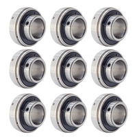 Kit C/ 9 Rolamento Para Mancal Uc 204 Uc204 Para Eixo 20mm