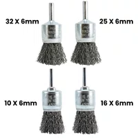 Kit Escova de Aço Ondulada Tipo Pincel 10,16,25,32 x16 Pequi Kit Escova de Aço Ondulada Tipo Pincel 10,16,25,32 x16 Pequi