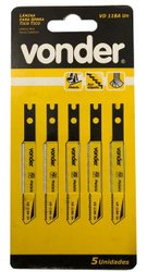 Lâmina de Serra Tico-tico Bi-metal 21 Dentes Enc. Uni - Vonder