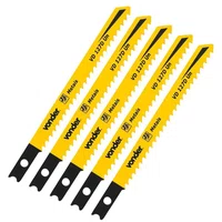 Lâmina de Serra Tico Tico Bi-metal Encaixe Universal com 5 Peças Vonder