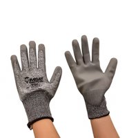 Luva Anti Corte Tamanho M 08 Revestimento Pu Cinza