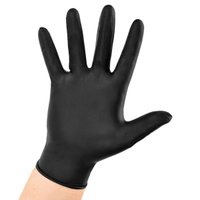 Luva Black Nitrilo Tamanho M Caixa com 100 para Churrasco