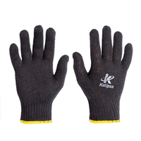 Luva de Malha Tricotada Preta Kalipso