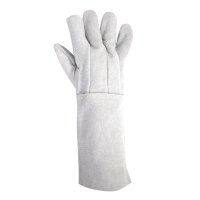 Luva de Raspa de Couro Punho Medio 15cm