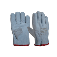 Luva de Raspa de Couro Punho Curto T9