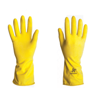 Luva de Segurança Látex Amarela Tamanho P - Kalipso