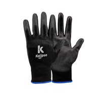 Luva de Segurança Pu Preta Tamanho P 7 Kalipso