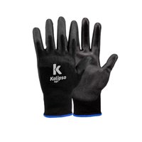 Luva de Segurança Pu Preta Tamanho Xg 10 Kalipso