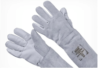 Luva Mista de Vaqueta com Raspa com Punho de 15 Cm