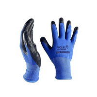 Luva Revestida com Latex Nitrílico Nitril Wave Tamanho M Volk