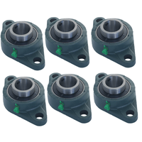 Mancal Oval Flange com Rolamendo UCFL203 6 Unidade