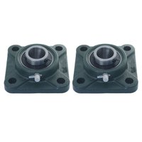 Mancal Quadrado Flange com Rolamento Ucf203 2 Und