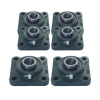 Mancal Quadrado Flange com Rolamento UCF204 + UCF208 - 6 Und