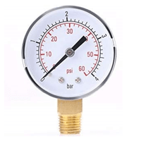 Manômetro Vertical Seco 60 Psi Rosca 1/4 Npt - Rf