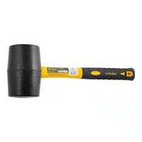 Martelo de Borracha Preto com Cabo de Fibra 70mm Vonder