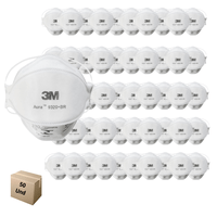 Mascara Respirador 3M 9320 Aura N95 PFF2 S/ Valvula 50 Und