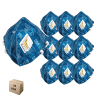 Mascara Respirador 3M 9822 PFF2 Com Valvula Dobravel 10 Und