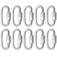 Mosquetão Oval Trava com Rosca 3/16 Polegadas Vonder 10 UND