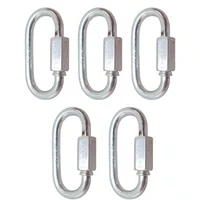 Mosquetão Oval Trava com Rosca 3/16 Polegadas Vonder - 5 UND