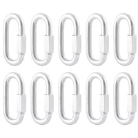 Mosquetão Oval Trava com Rosca 5/16 Polegadas Vonder 10 Und