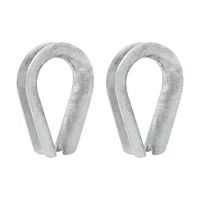 Par Anilha Sapatilha para Cabo de Aço 1/4 Pol. Vonder