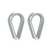 Par Anilha Sapatilha para Cabo de Aço 1/8 Pol. Vonder