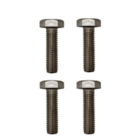 Parafuso 5/16 x 1.3/4 Inox Sextavado Rosca Inteira 4 Peças
