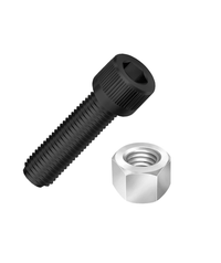 Parafuso Allen M8x30 Cabeça Cilíndrica com Porca - 10 Peças