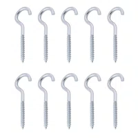 Parafuso Gancho Aberto para Bucha 10 Mm - 10 Unidades