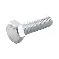 Parafuso Sextavado 5/16 X 1.1/2 Rosca Inteira Zincado Branco