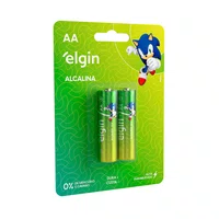 Pilha Aa Alcalina 1,5v com 2 Unidades Elgin