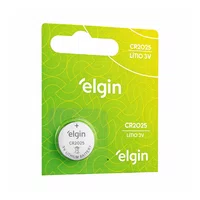 Pilha Bateria Cr2025 3v Lithium Elgin - 1 Unidade