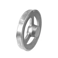 Polia Aluminio 180mm 1 Canal Perfil B 180b1