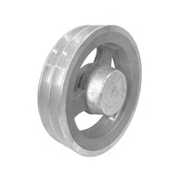 Polia Aluminio 180mm 2 Canais Perfil B 180b2